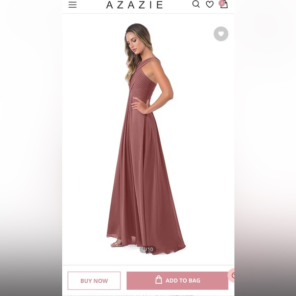 Azazie Bridesmaid dress - worn once - Picture 3 of 8